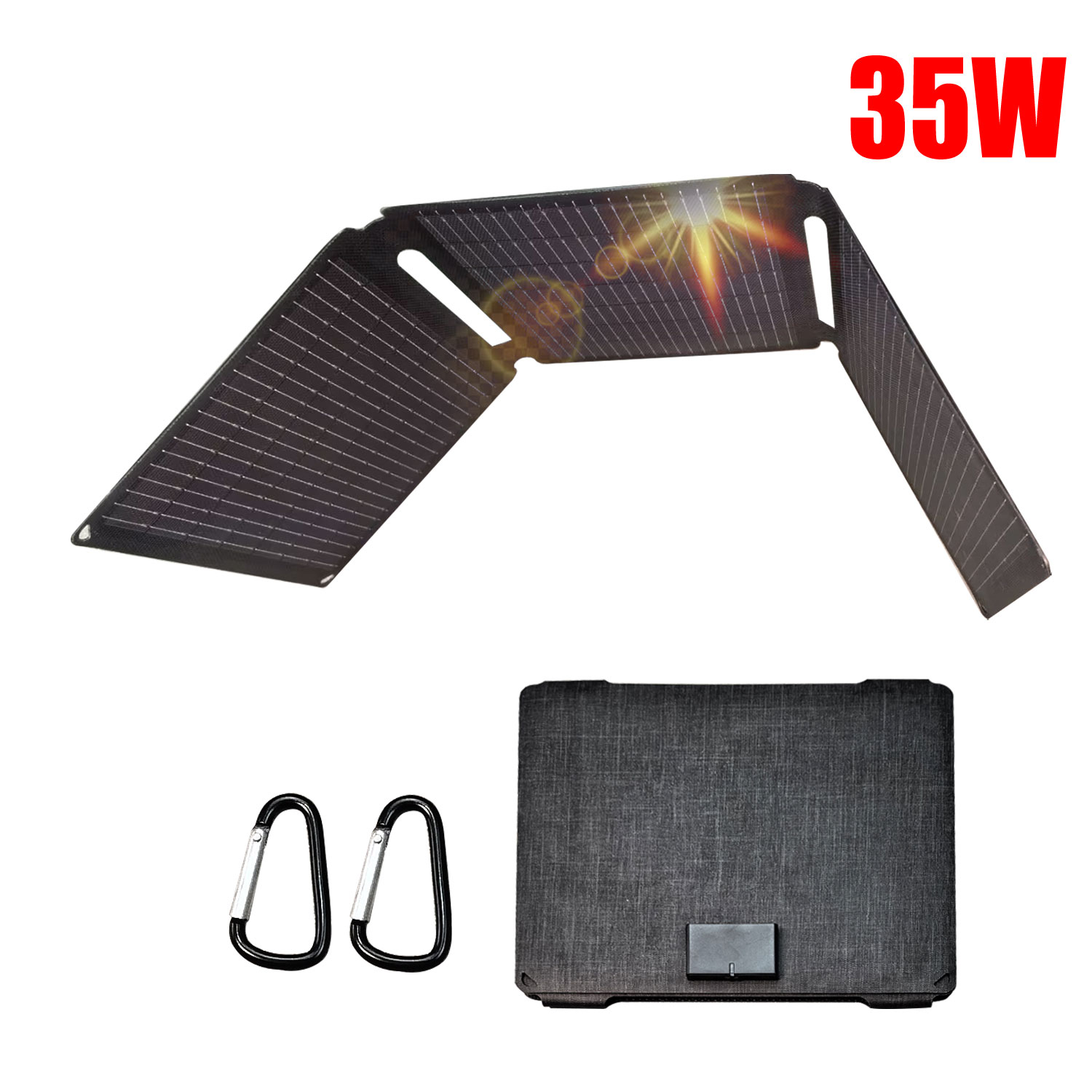 Jinko Solar Panel Cheetah - 35W Portable Solar Panel, Foldable Solar