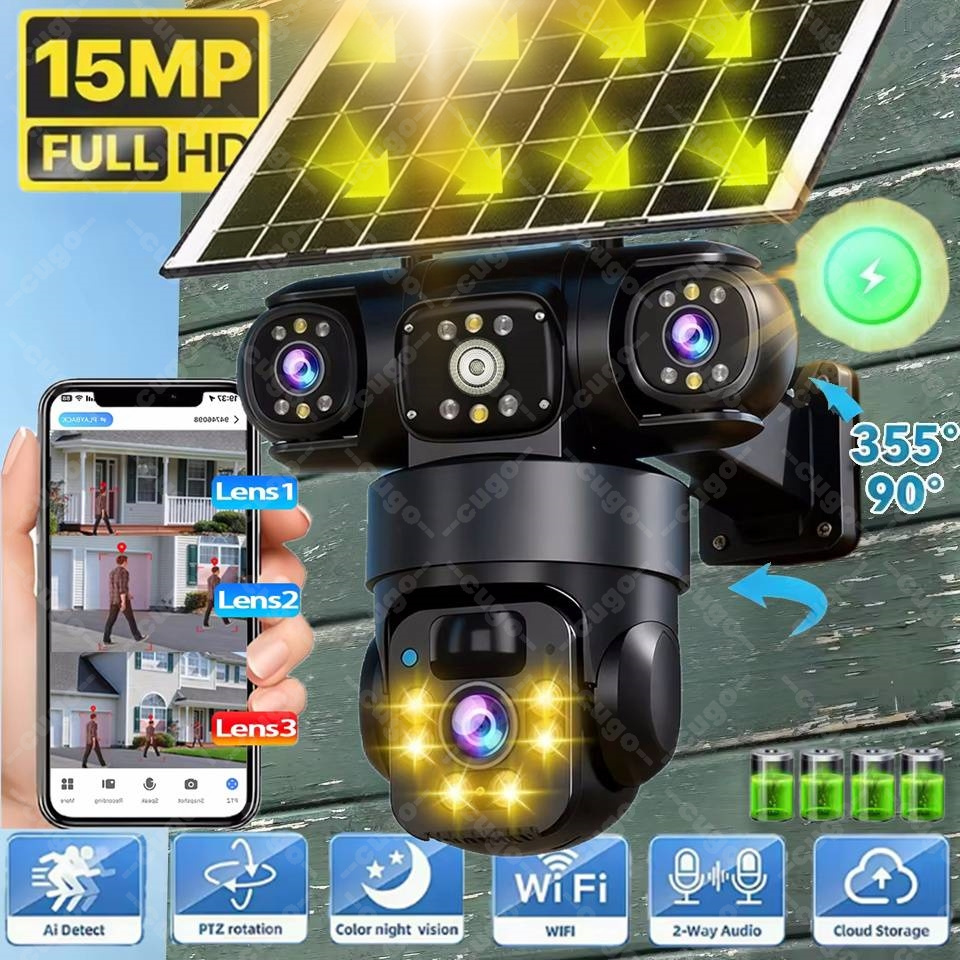 Jinko Solar Panel Cheetah - 8K HD Solar Security Camera WiFi