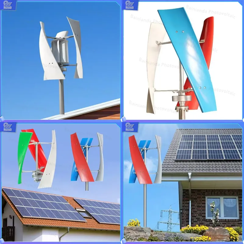 5KW Hybrid Solar Wind Turbine  - Renewable Energy Generation review and price