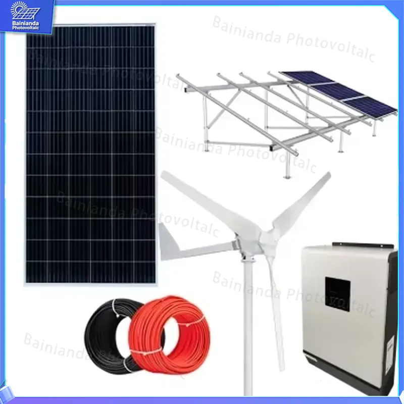 3KW 5KW 10KW Hybrid Wind Solar - Renewable Energy Generation review and price