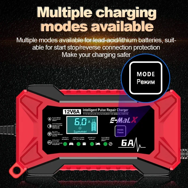 New 12V 6A  LiFePO4 14.6V Smar - Agm Deep Cycle Battery review and price