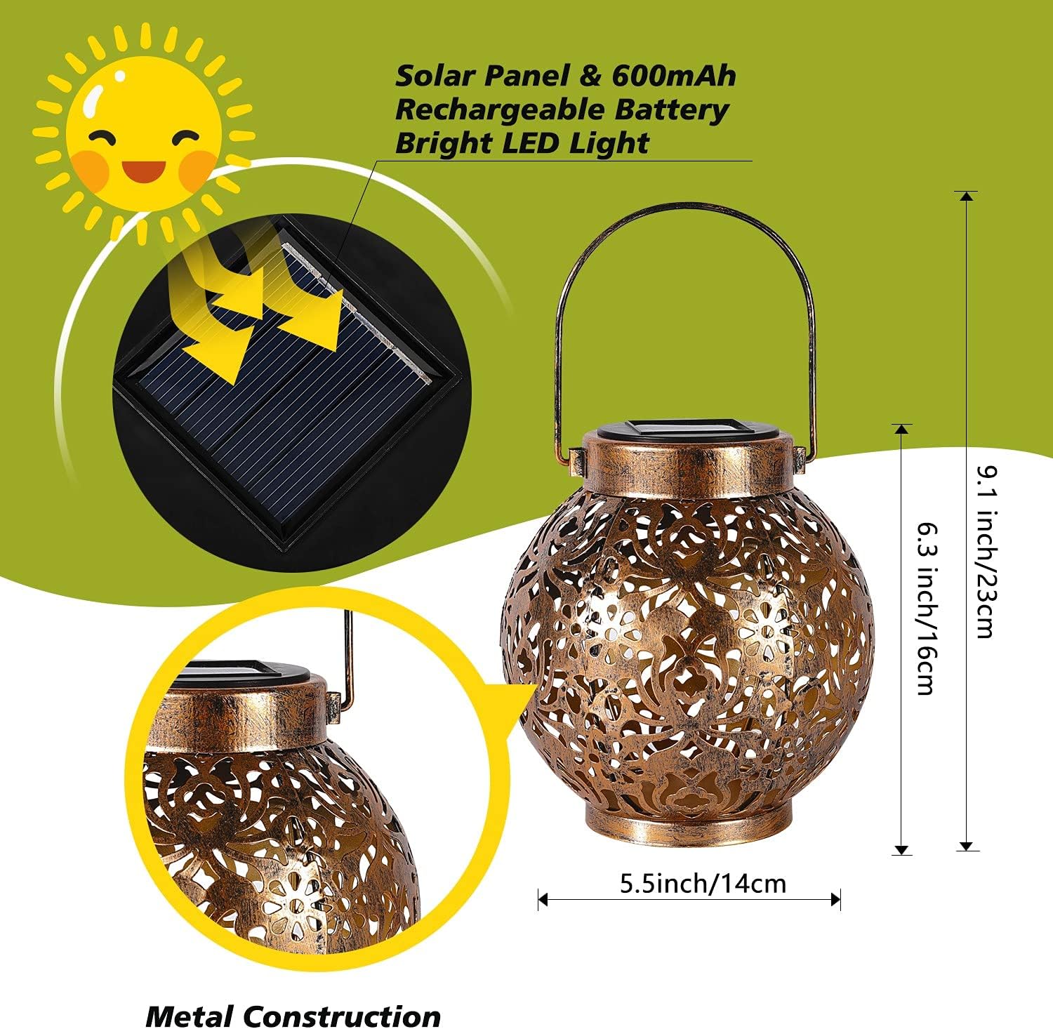1-6PCS Moroccan Solar Lanterns - Renewable Energy Solar review and price