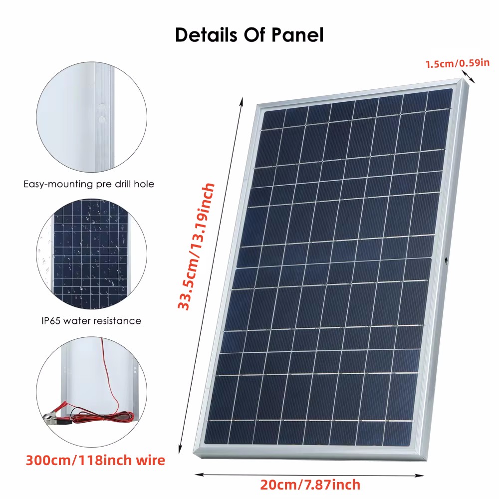 35W Solar Panel Kit Complete 1 - Renewable Energy Generation review and price
