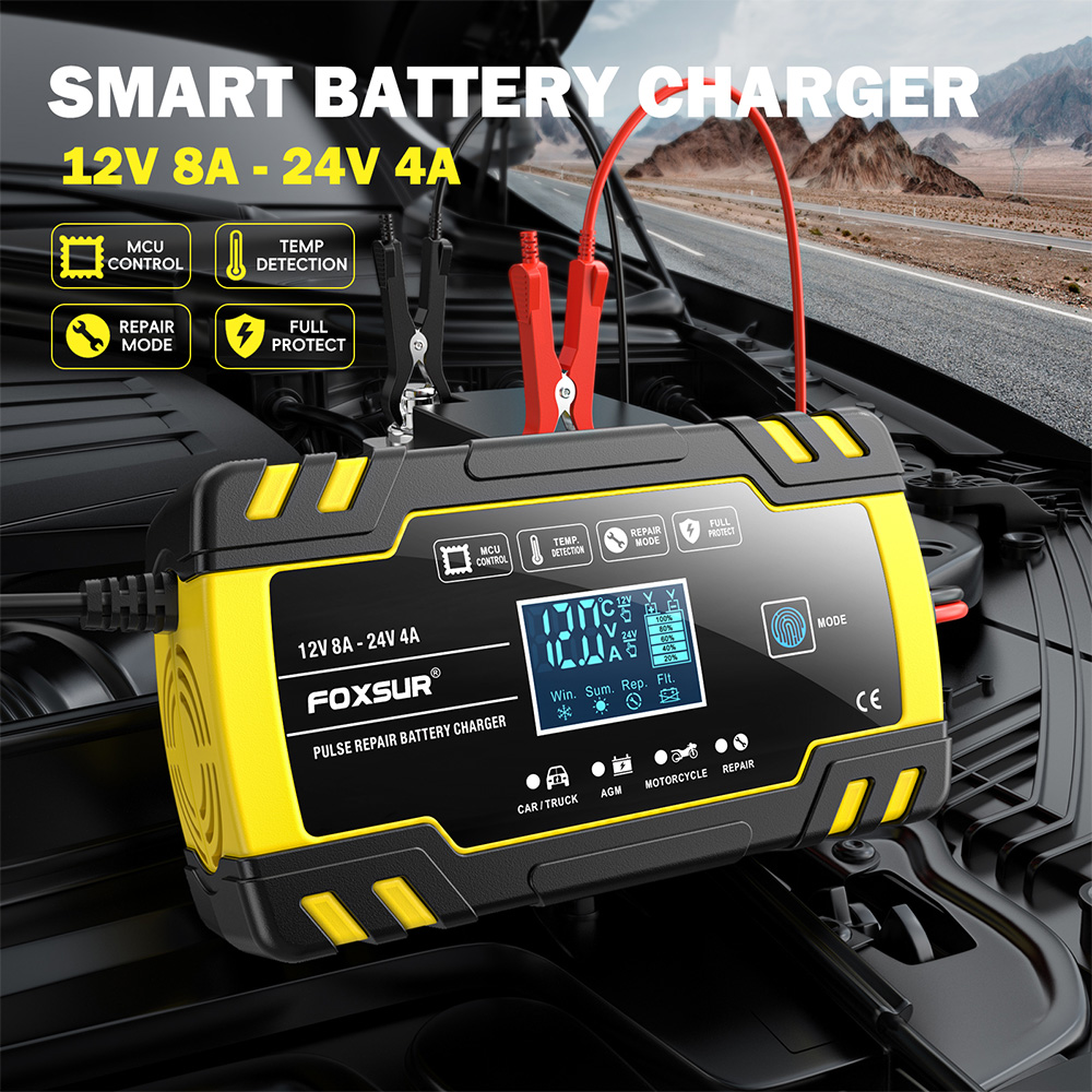 FOXSUR FBC122408D 12V 8A 24V 4 - Agm Deep Cycle Battery review and price